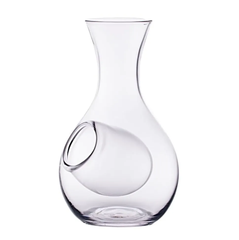 Sakeflaska i glas med isficka, 35 cl