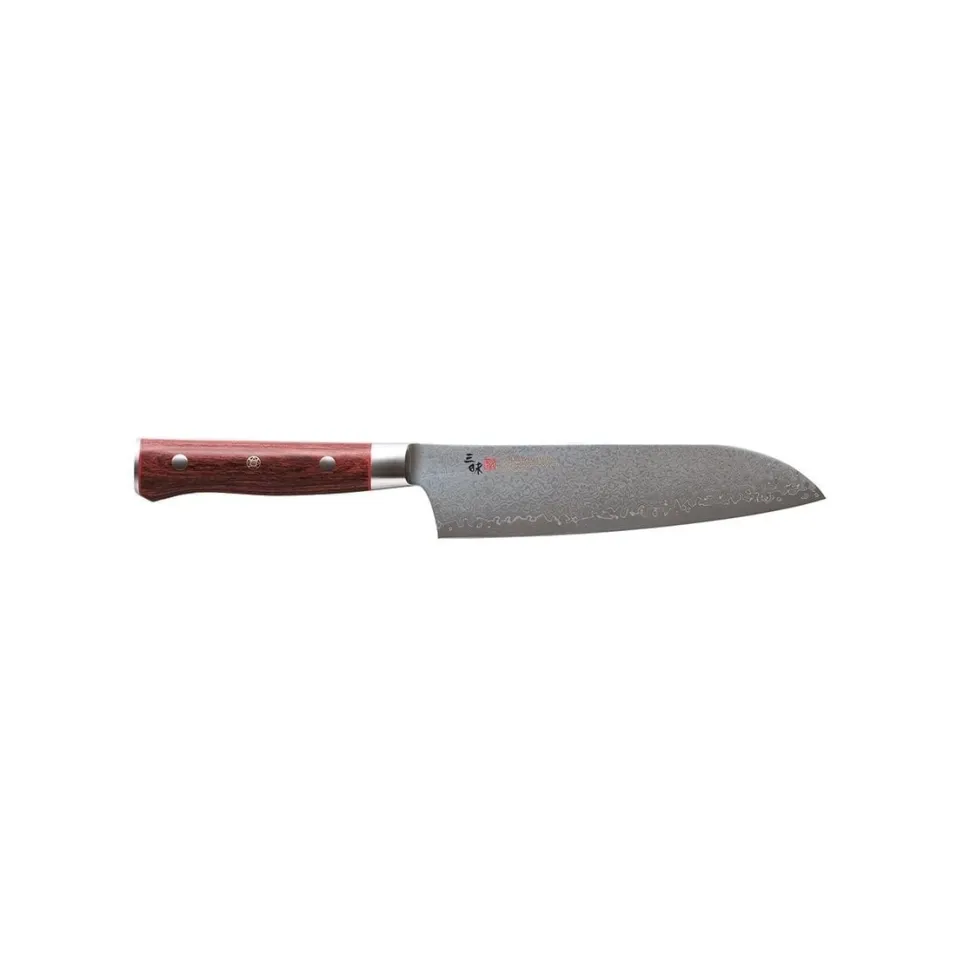 Santoku, 18 cm, Flame Damascus - Mcusta/Zanmai