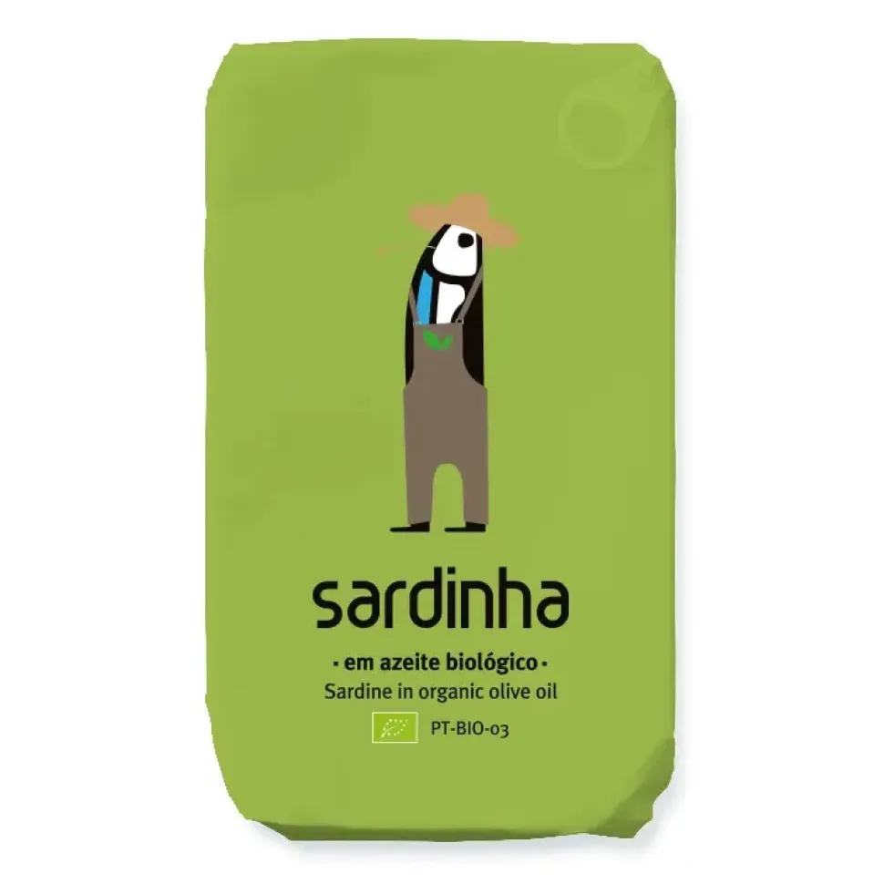 Sardiner i Ekologisk Olivolja, 120 g - Sardinha