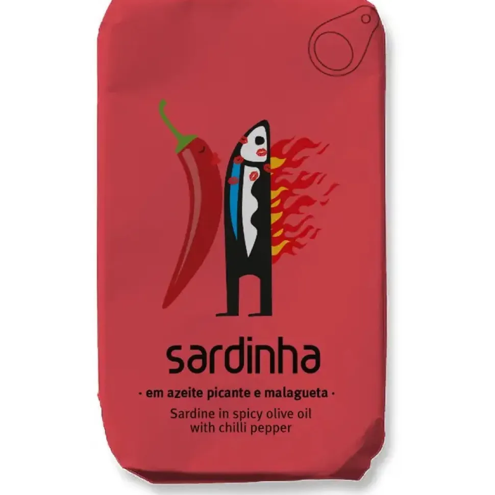 Sardiner i Olivolja, Chili, 120 g - Sardinha