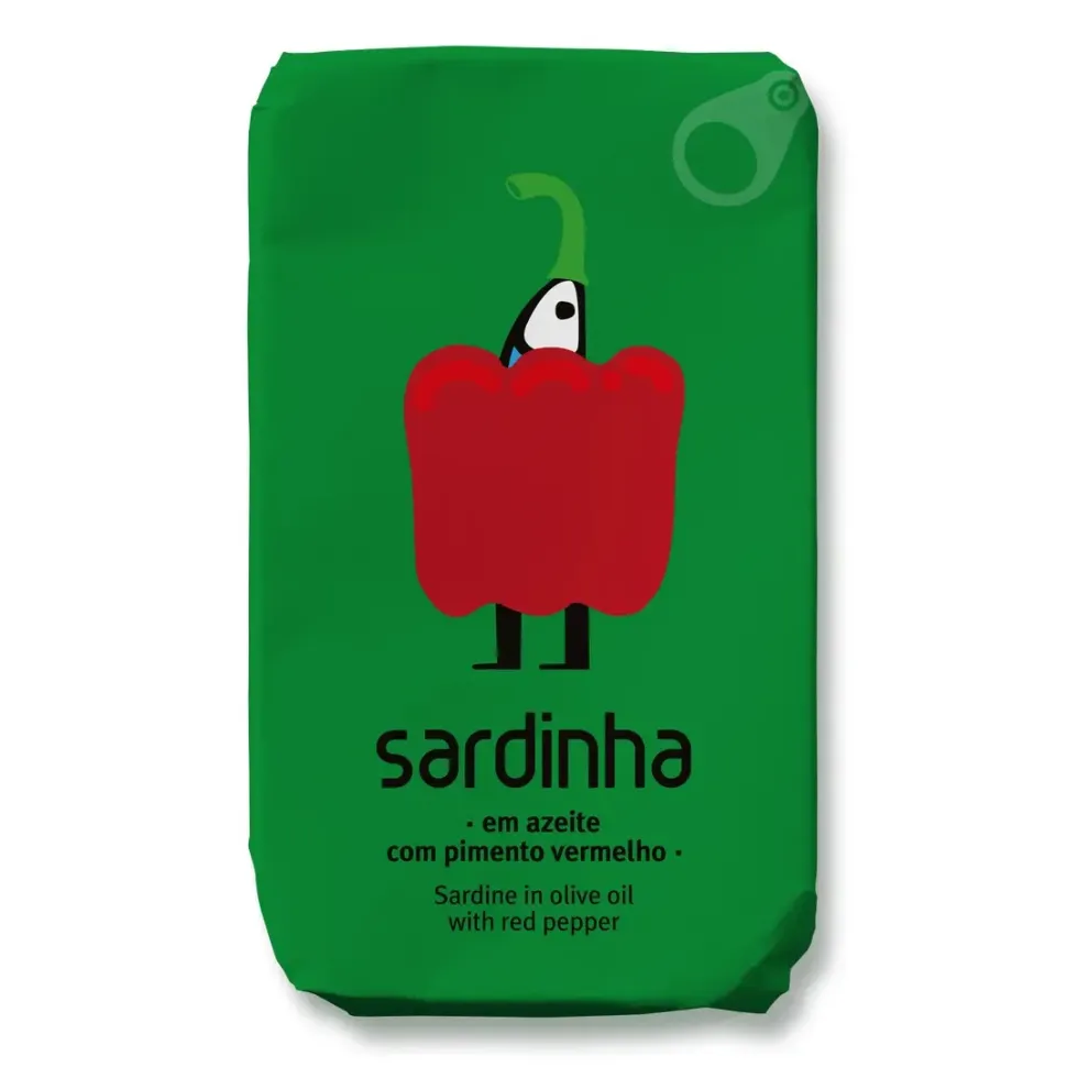 Sardiner i Olivolja, Paprika, 120 g - Sardinha