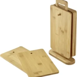 Serveringsbrädor i bambu med ställning, 6-pack - Westmark