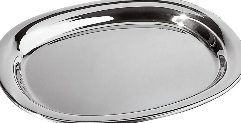 Serveringsfat/bricka i Rostfritt Stål, 45x32 cm - Alessi