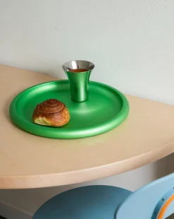 Serveringsfat i anodiserad aluminium, Discolo - Alessi - Blå