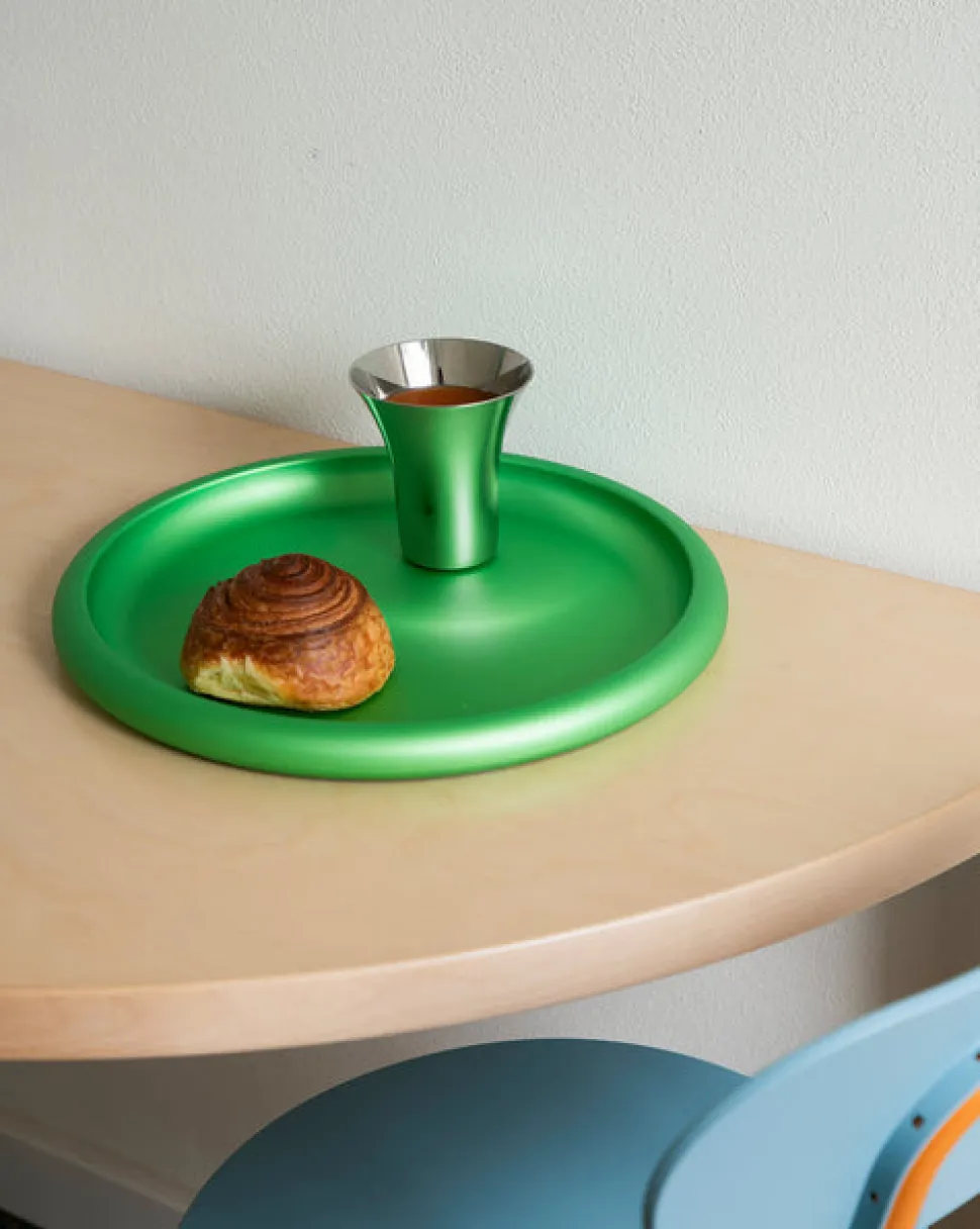 Serveringsfat i anodiserad aluminium, Discolo - Alessi - Blå