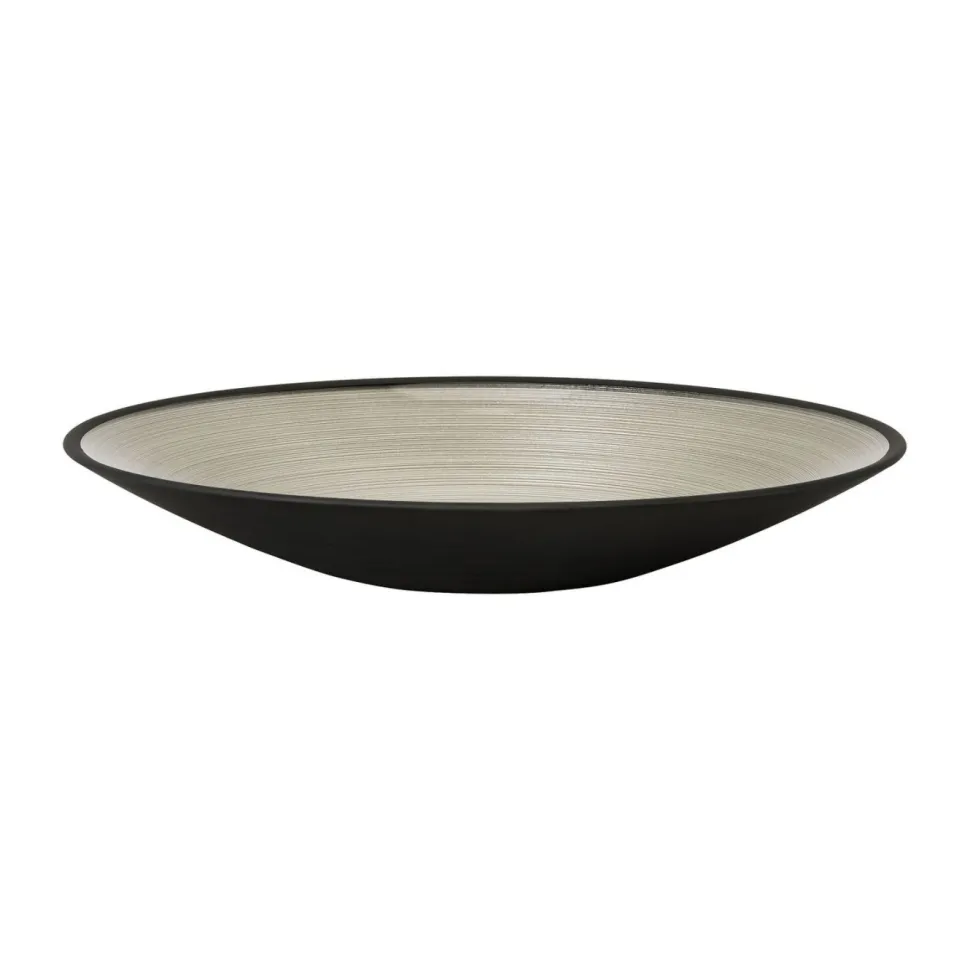 Serveringsfat i munblåst glas, 31 cm, Svart - Rosenthal