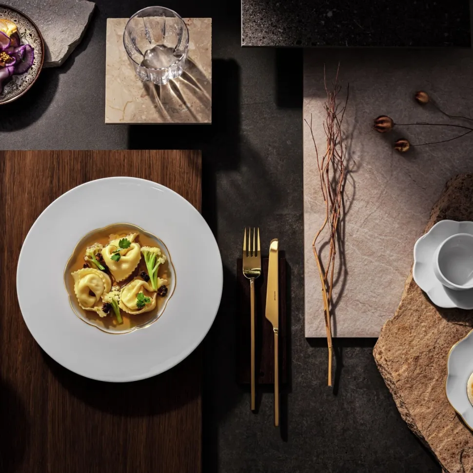 Serveringsskål 21 cm, Sonetto Oro - Rosenthal