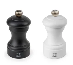 Set med Salt- och Pepparkvarn, 10 cm, Bistro Duo - Peugeot - Svart & Vit