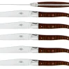 Sex knivar, Handtag av Snakewood, blank, Tradition - Forge de Laguiole