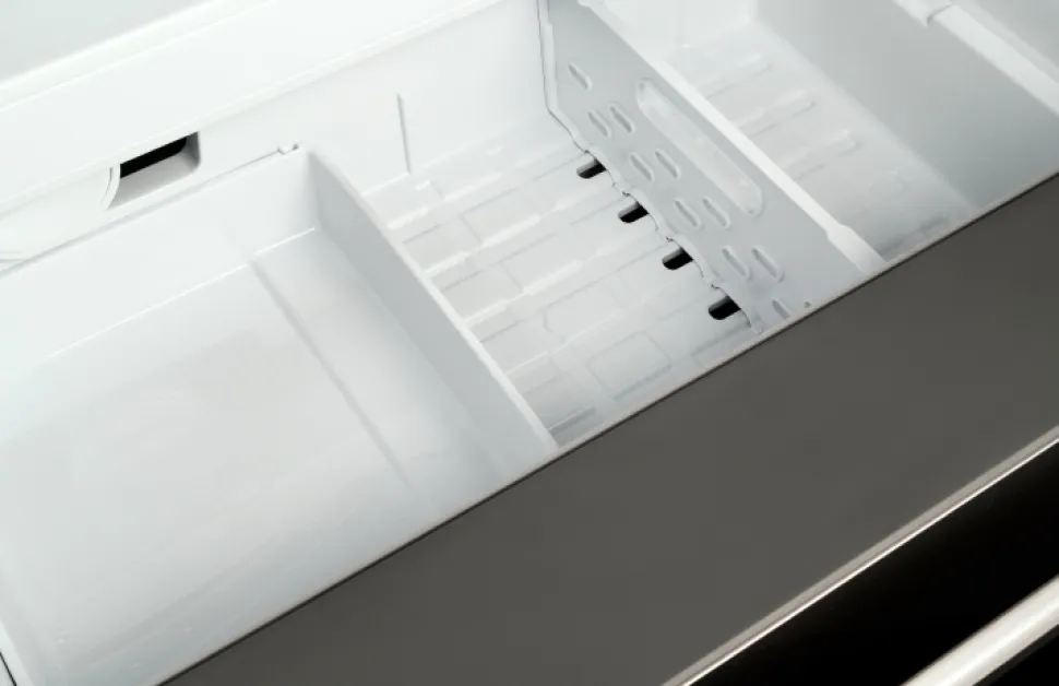 Side-by-side kyl/frys Professional, med ismaskin, Rostfri - Bertazzoni