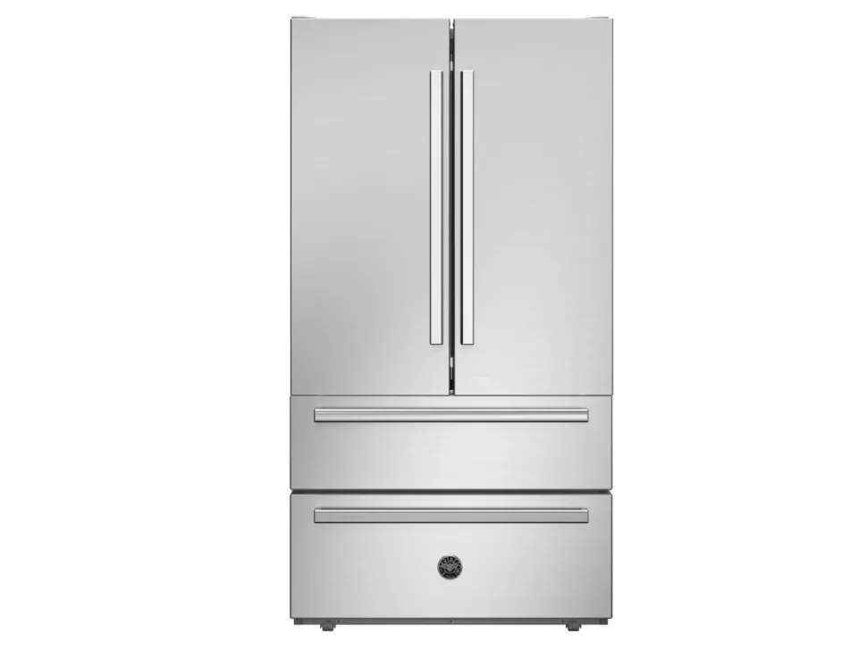 Side-by-side kyl/frys Professional, med ismaskin, Rostfri - Bertazzoni