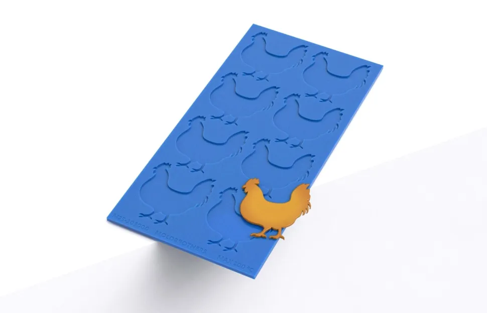Silikonform, Chicken Tuille Mold - Moldbrothers
