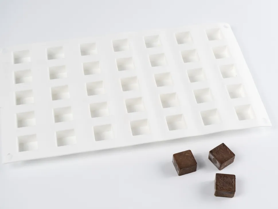 Silikonform för dekor, Kub - 100% Chef