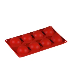 Silikonform FR038, halvsfär 8st - Pavoni