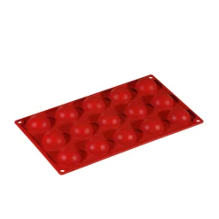 Silikonform FR003, halvsfär 15st - Pavoni