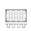Silikonform FR030,kon 11st - Pavoni