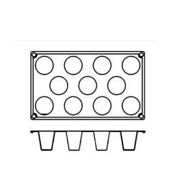 Silikonform FR030,kon 11st - Pavoni