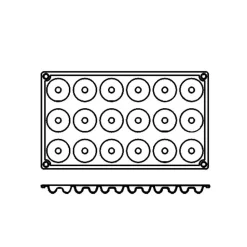 Silikonform FR005, savarin 18st - Pavoni