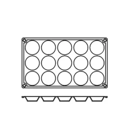Silikonform FR016, tartlette 15st - Pavoni