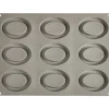 Silikonform GG007, Oval, Gourmand 40x30cm - Pavoni