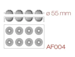 Silikonform, PavoDuo, sfär AF004 - Pavoni