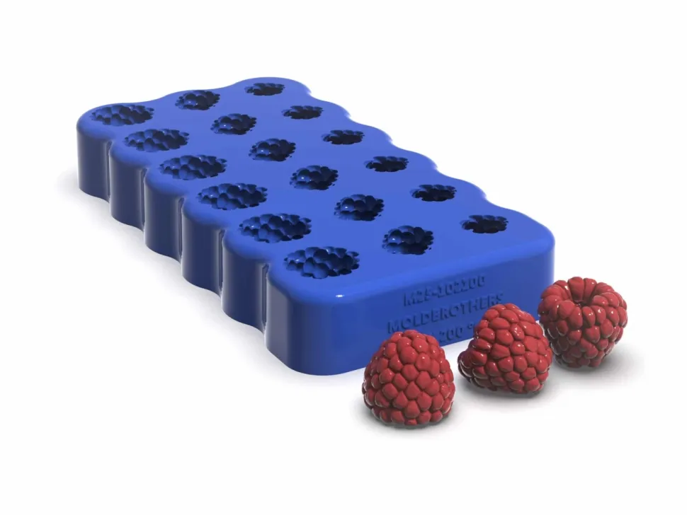 Silikonform, Realistic Raspberry Mold - Moldbrothers