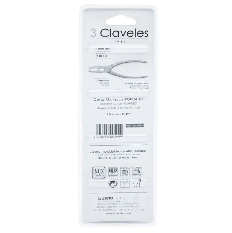 Skaldjurssax, 16 cm - 3 Claveles