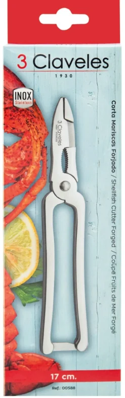 Skaldjurssax, fjädrad, 17 cm - 3 Claveles