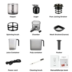 Slow Juicer CP50, Commercial, Platinum Silver - Hurom
