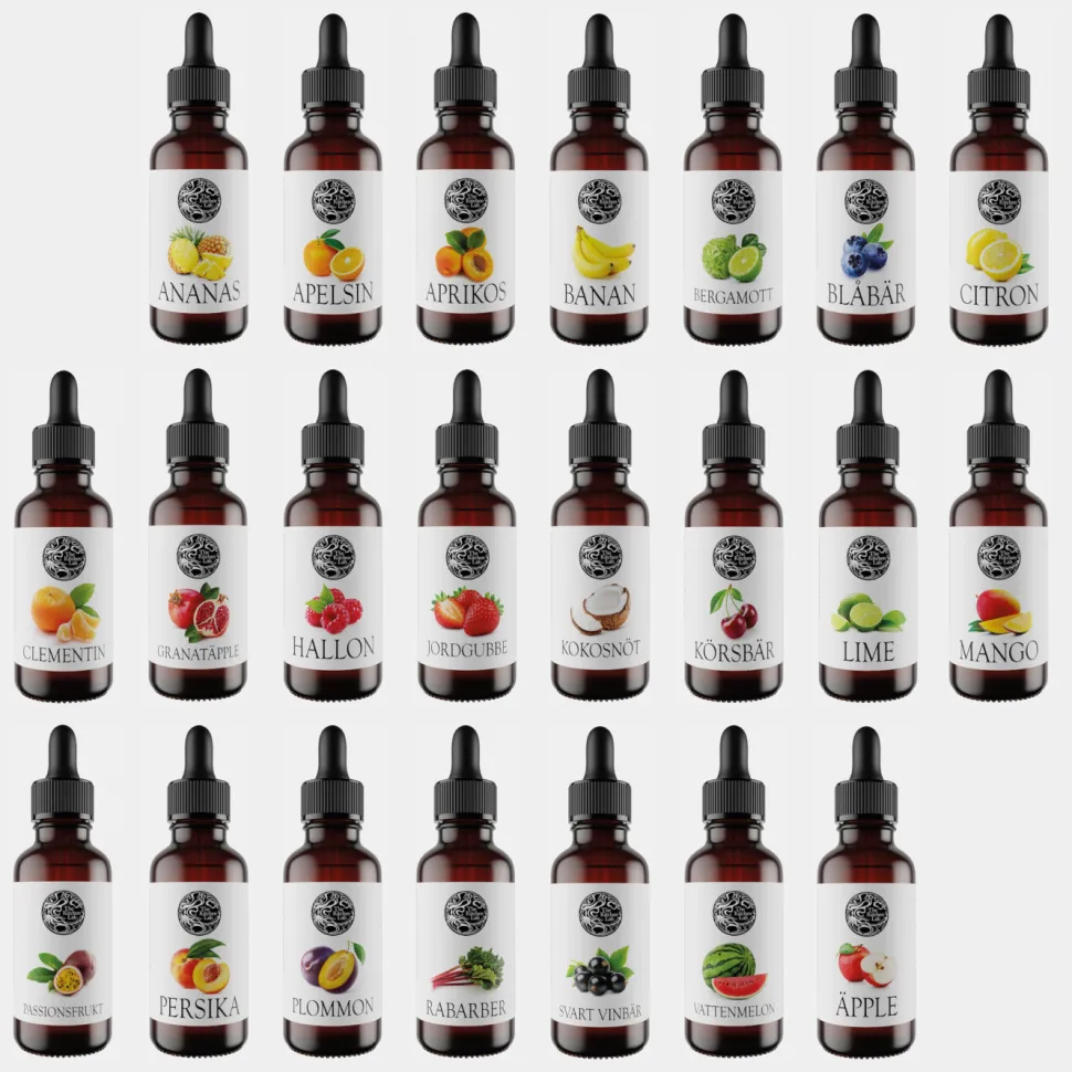 Smakdroppar, 30 ml, Alla frukter - The Kitchen Lab