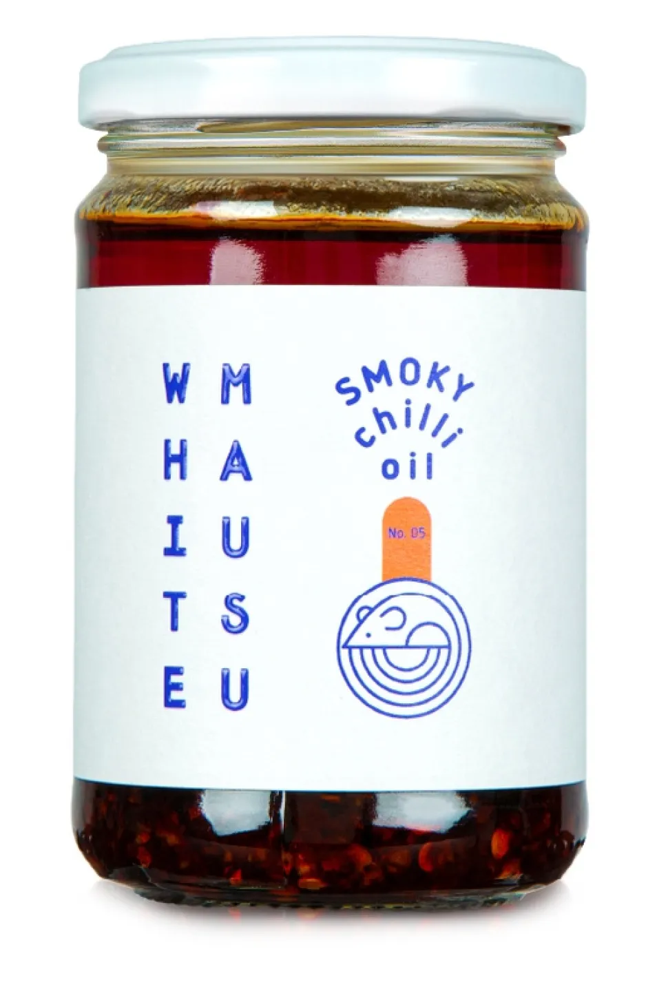 Smoky Chili Oil, rökig chiliolja 240 g – White Mausu