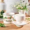 Smörklocka, Floral, handmålad - Butter Bell®