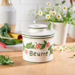 Smörklocka, Floral, handmålad - Butter Bell®