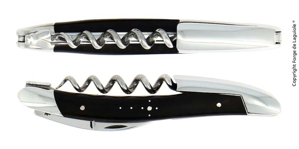 Sommelierkniv av Ebenholts, blank, Tradition - Forge de Laguiole
