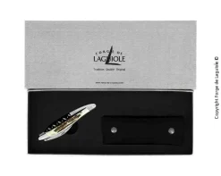 Sommelierkniv av Hjorthorn, blank, Tradition - Forge de Laguiole
