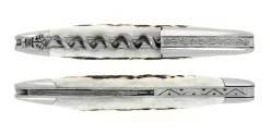 Sommelierkniv av Hjorthorn, damaskerad m dekor, Collection - Forge de Laguiole