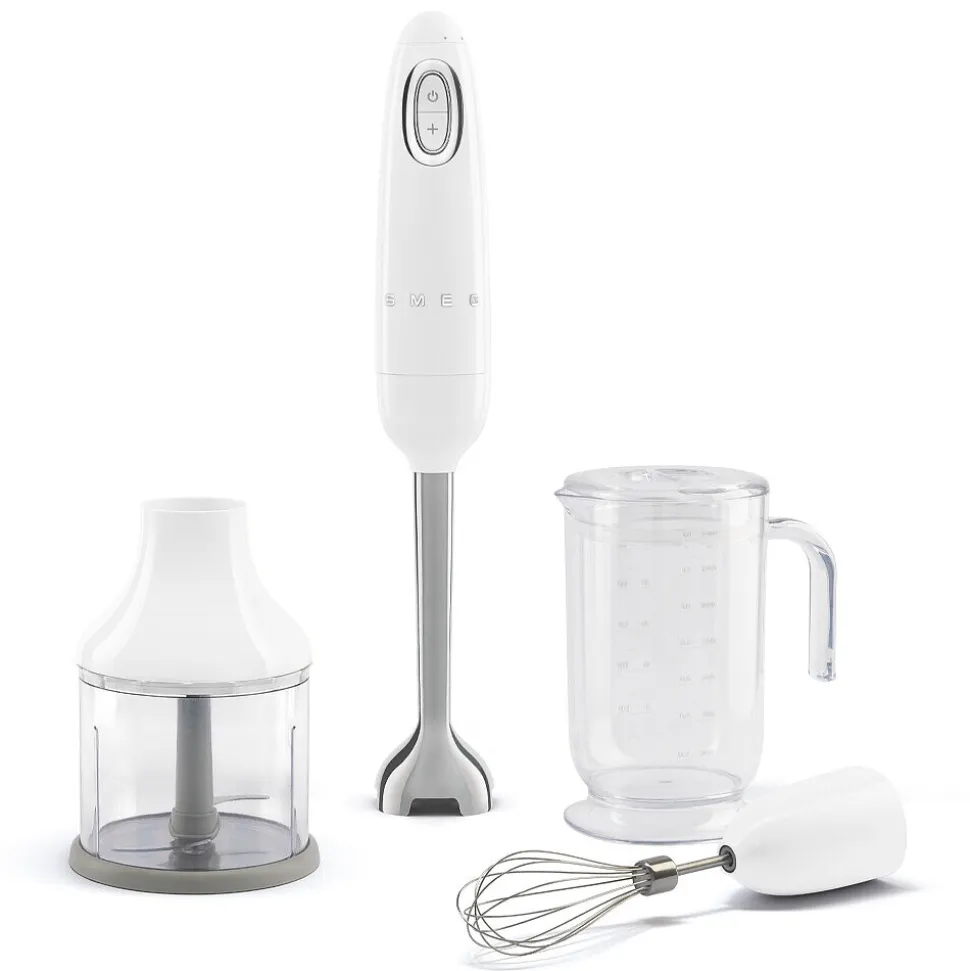 Stavmixer med tillbehörskit, Vit - Smeg