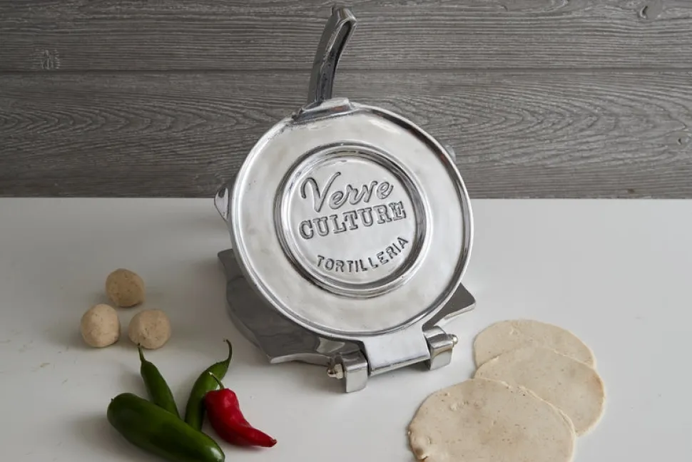 Stor Tortillapress i aluminium - Verve Culture