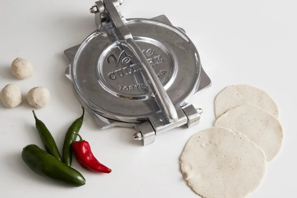 Stor Tortillapress i aluminium - Verve Culture