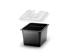 Svart Kantin GN 1/2 med lock för sous vide (Anova, Champion, The Twist)