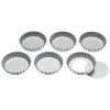 Tartlettformar med lös botten, 10cm, 6-Pack - KitchenCraft