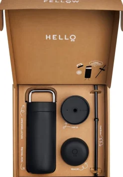 Termos, Carter 3 in 1 Sip System, Matt Black 16oz - Fellow
