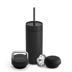 Termos, Carter 3 in 1 Sip System, Matt Black 16oz - Fellow