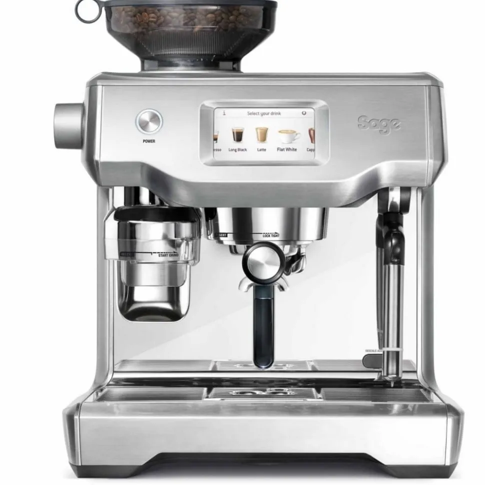 The Oracle Touch, Espressomaskin i borstat stål - Sage