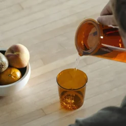 Tillbringare i glas, Amber, 1.2L - Kinto