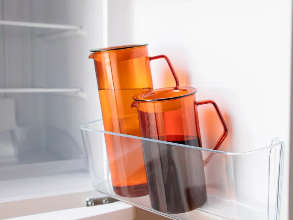 Tillbringare i glas, Amber, 1.2L - Kinto