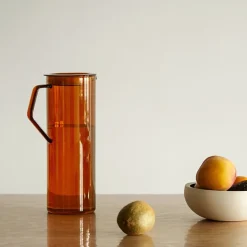 Tillbringare i glas, Amber, 1.2L - Kinto