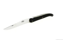 Trancherset 21 cm, Handtag av Ebenholts, fällbar, Signature - Forge de Laguiole