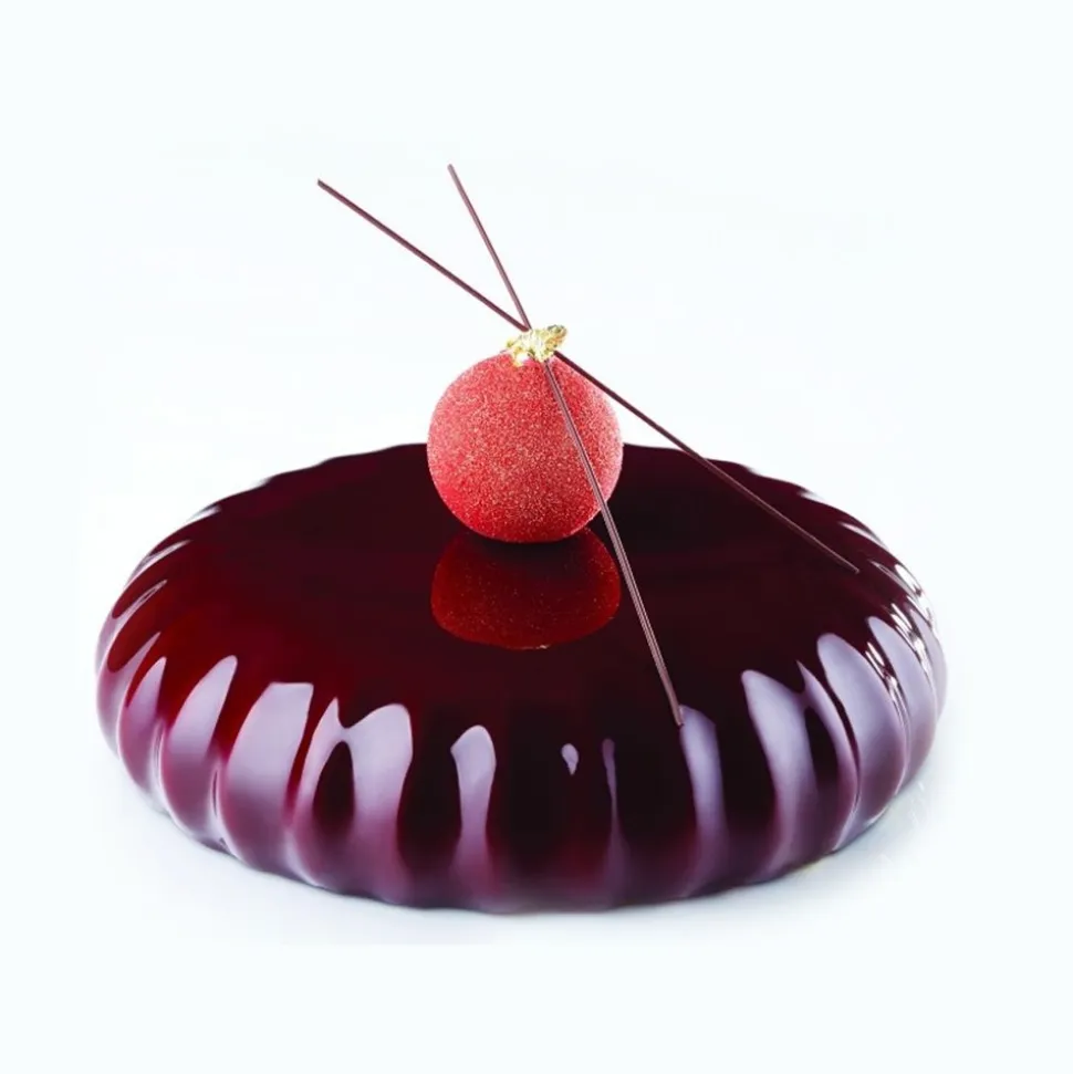 Tårtform i silikon 3D Cake, KE013, Plissée, ø18cm - Pavoni
