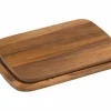 Uppläggningsfat/ostbricka i akaciaträ, 28x20cm, 2-pack - Zassenhaus
